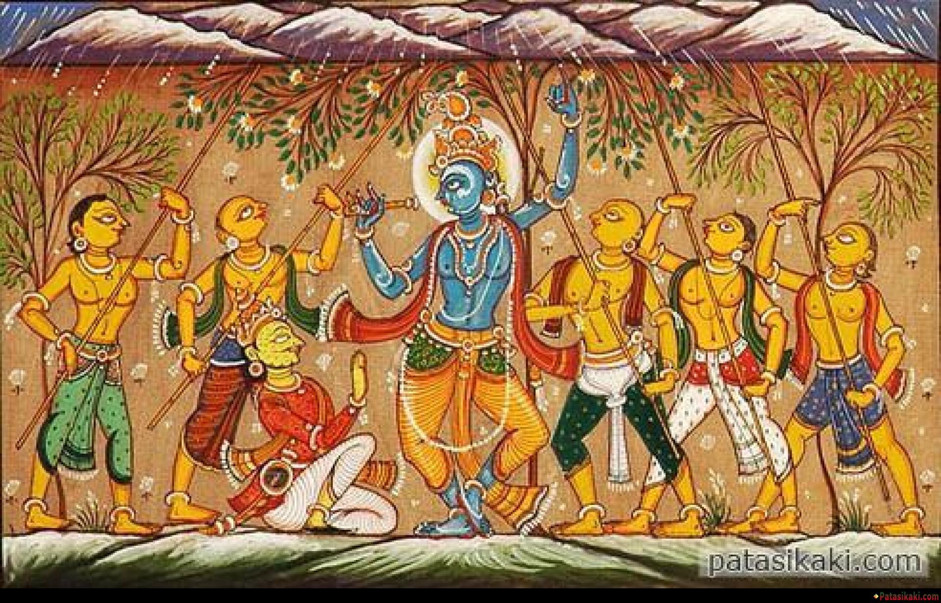 Download Govardhan Pujan Stachu Wallpaper Hd Free Uploaded - Goverdhan Parikrama - HD Wallpaper 