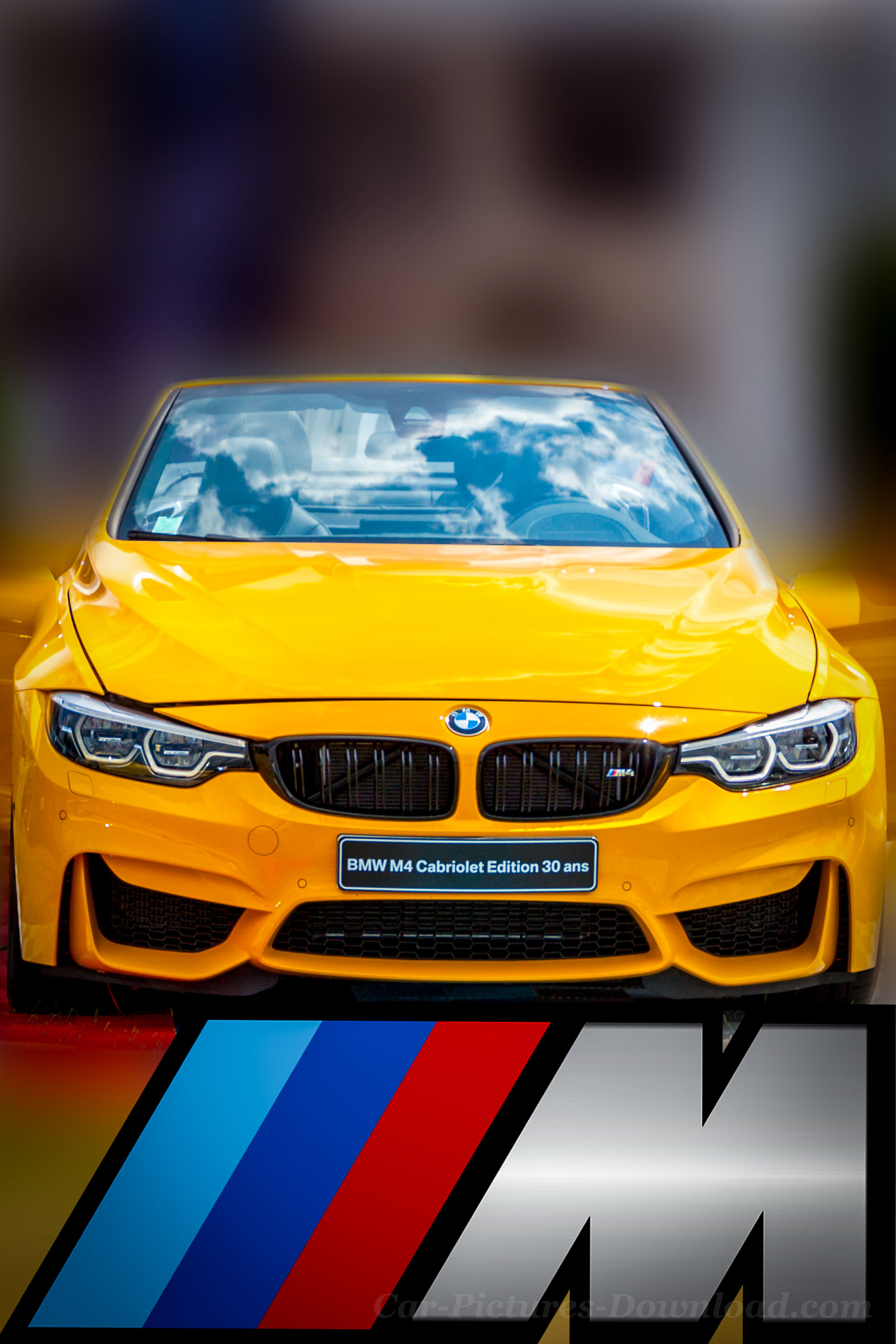 Yellow Bmw M4 Cabriolet Car Wallpaper Android - Bmw M4 - HD Wallpaper 