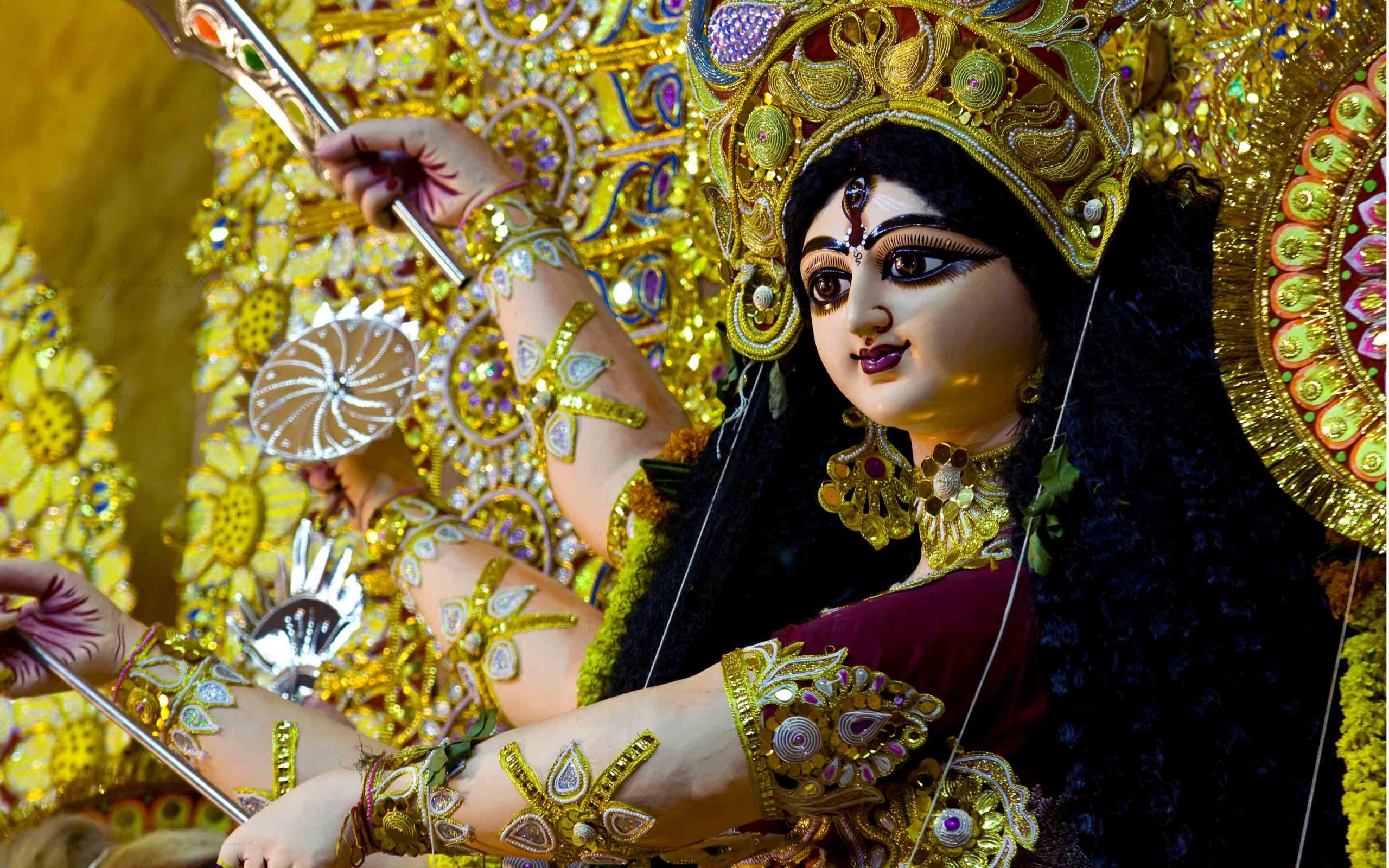 Durga Maa Photo Hd Wallpaper Download - HD Wallpaper 