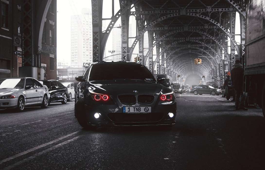 Download Mobile Wallpaper Transport, Auto, Bmw For - Бмв М 5 Е 60 Черная - HD Wallpaper 