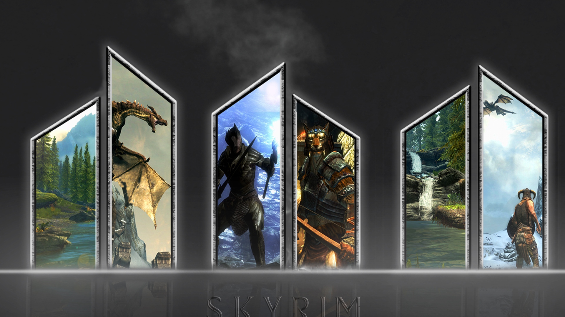 Wallpaper The Elder Scrolls Skyrim, Shots, Characters, - HD Wallpaper 