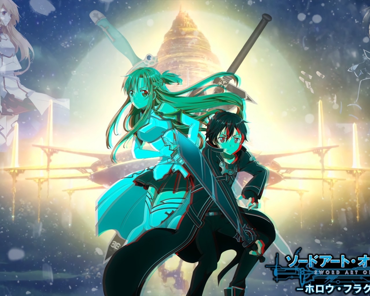 Sword Art Online, Yuuki Asuna, Kirito, Sao - Kirito And Asuna Png - HD Wallpaper 