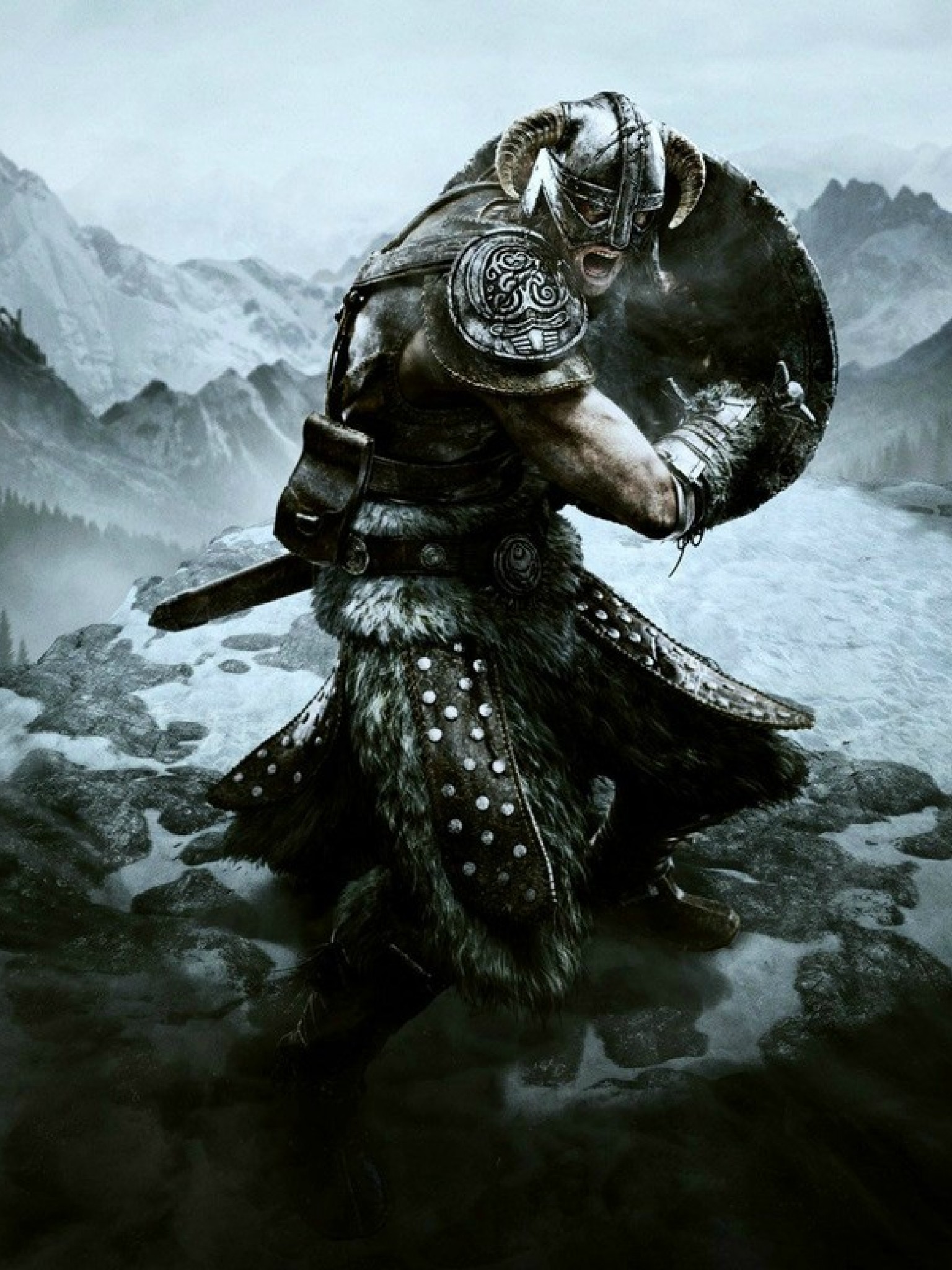 Skyrim Viking - HD Wallpaper 