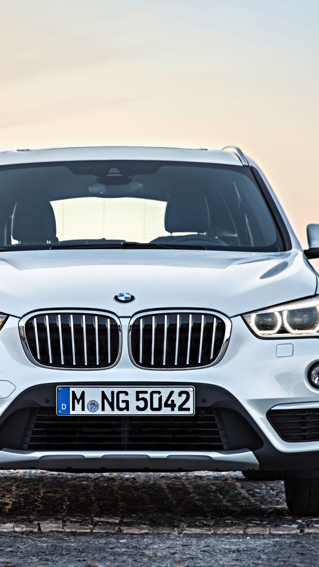Bmw X1, Crossover, Luxury Cars, White, Suv, Xdrive, - Bmw X1 2019 Front View - HD Wallpaper 
