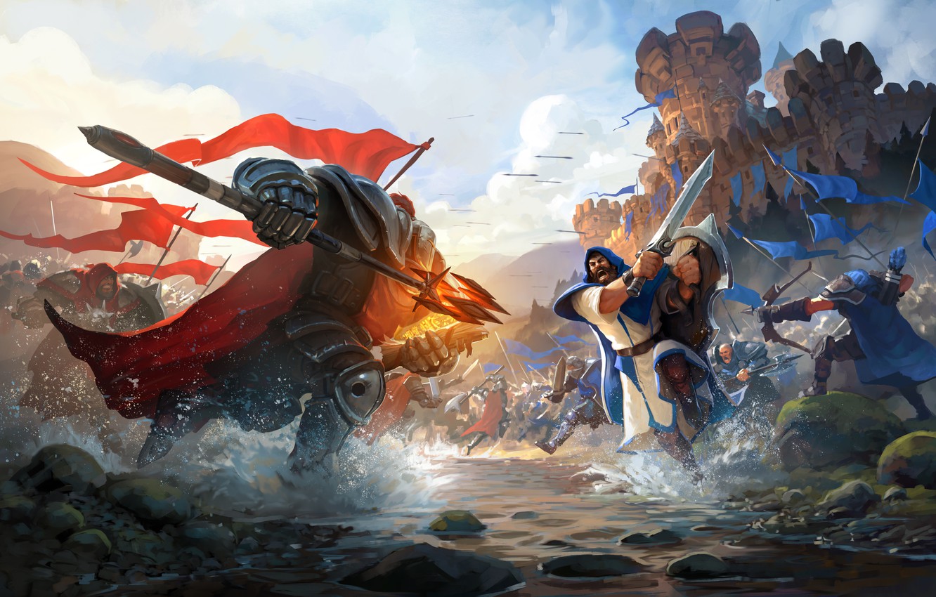 Photo Wallpaper Game, Battle, Albion Online - Albion Online Art - HD Wallpaper 