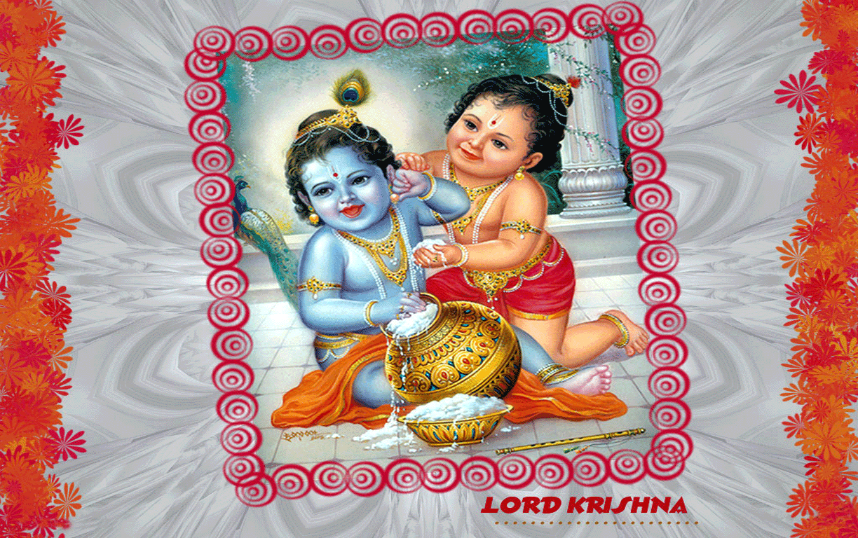 Desktop Wallpaper God Krishna Hd - HD Wallpaper 