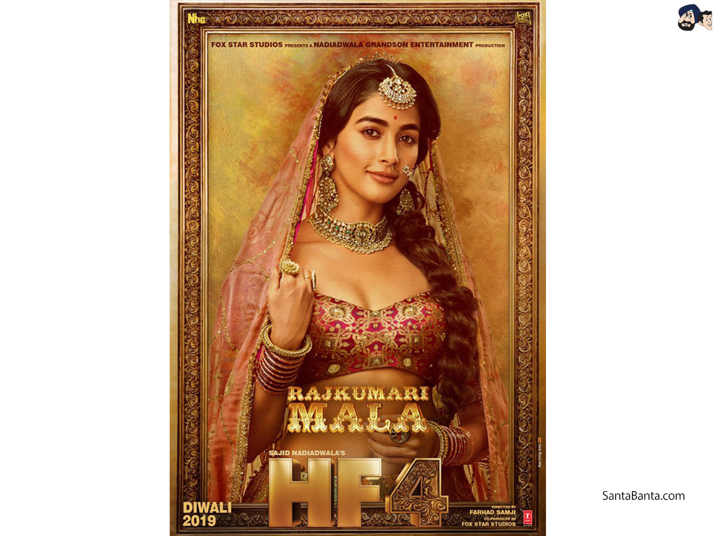 Housefull - Pooja Hegde In Housefull 4 - HD Wallpaper 