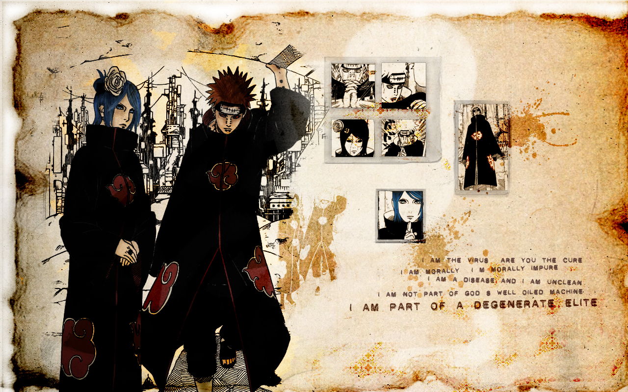 Wallpaper - Nagato Konan & Yahiko Hd - HD Wallpaper 
