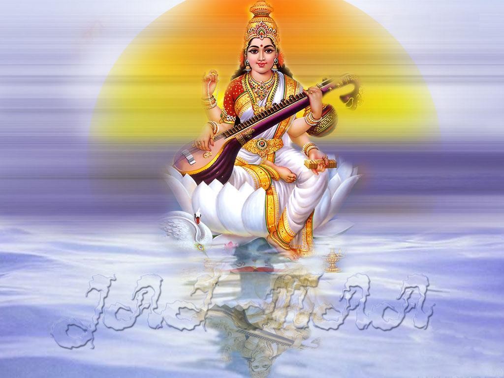 High Resolution Photo Of Goddess Saraswati - HD Wallpaper 