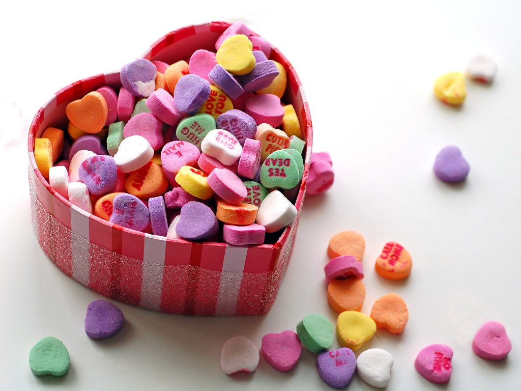 Candy, Sweet, And Heart Image - Valentines Day Candy - HD Wallpaper 