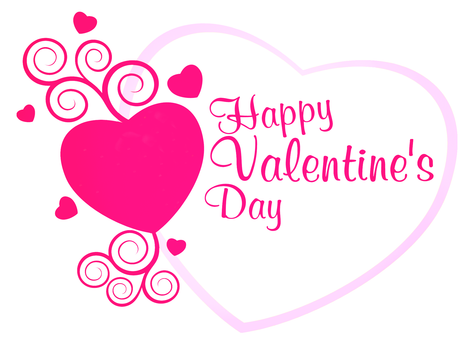 Clip Art Valentines Day Desktop Clipart - Happy Valentines Day Text Png - HD Wallpaper 