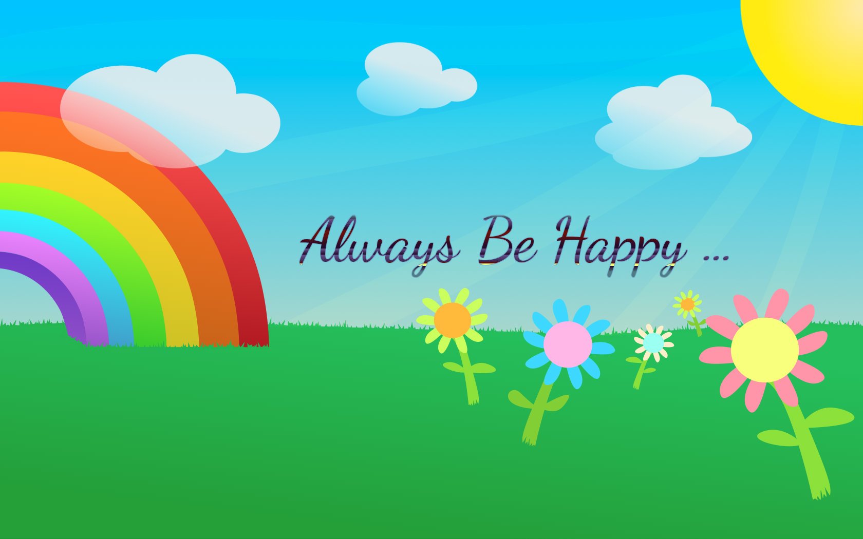 Always Be Happy Hd - 1680x1050 Wallpaper 