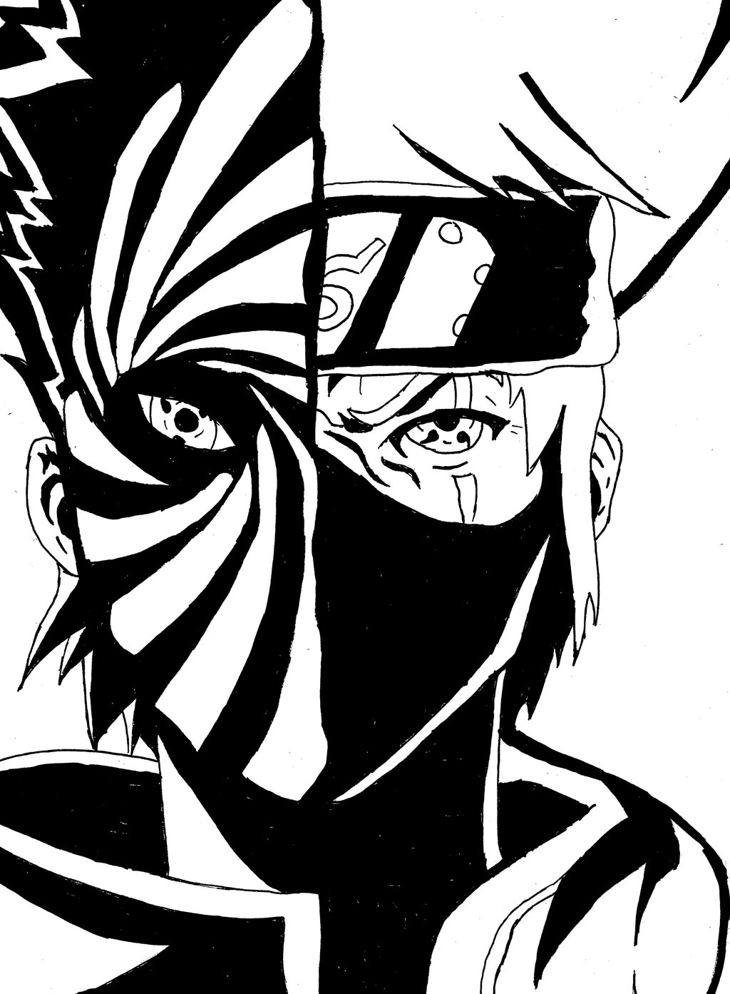 Kakashi V - Hatake Kakashi Dan Obito - HD Wallpaper 