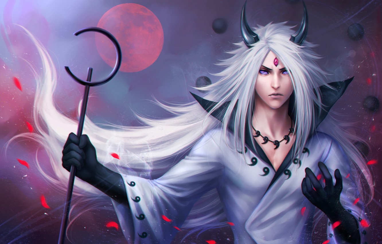 Photo Wallpaper Naruto, Art, Lunar Eclipse, Zetsuai89, - Madara Uchiha Wallpaper Hd 4k - HD Wallpaper 