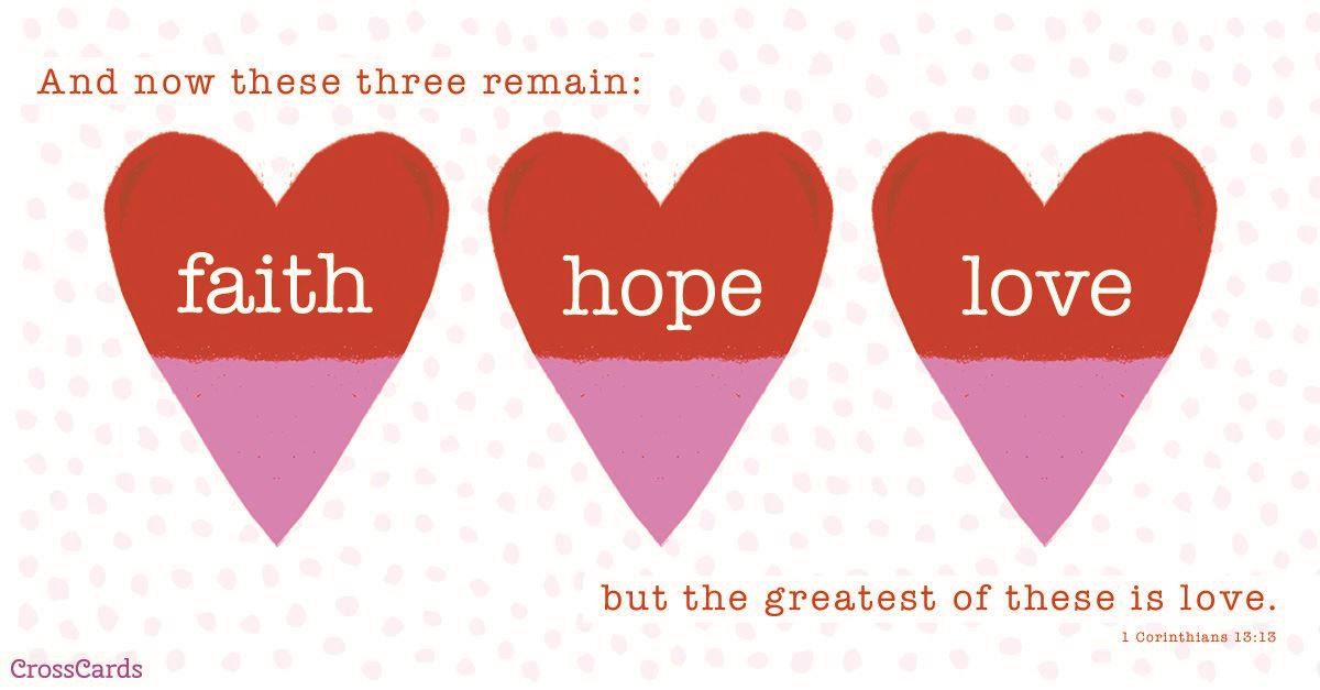 Faith, Hope, Love - Valentines Day Greetings - HD Wallpaper 