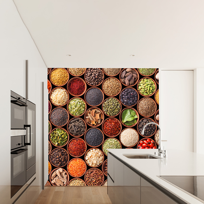 Kitchen Spices Wall - HD Wallpaper 