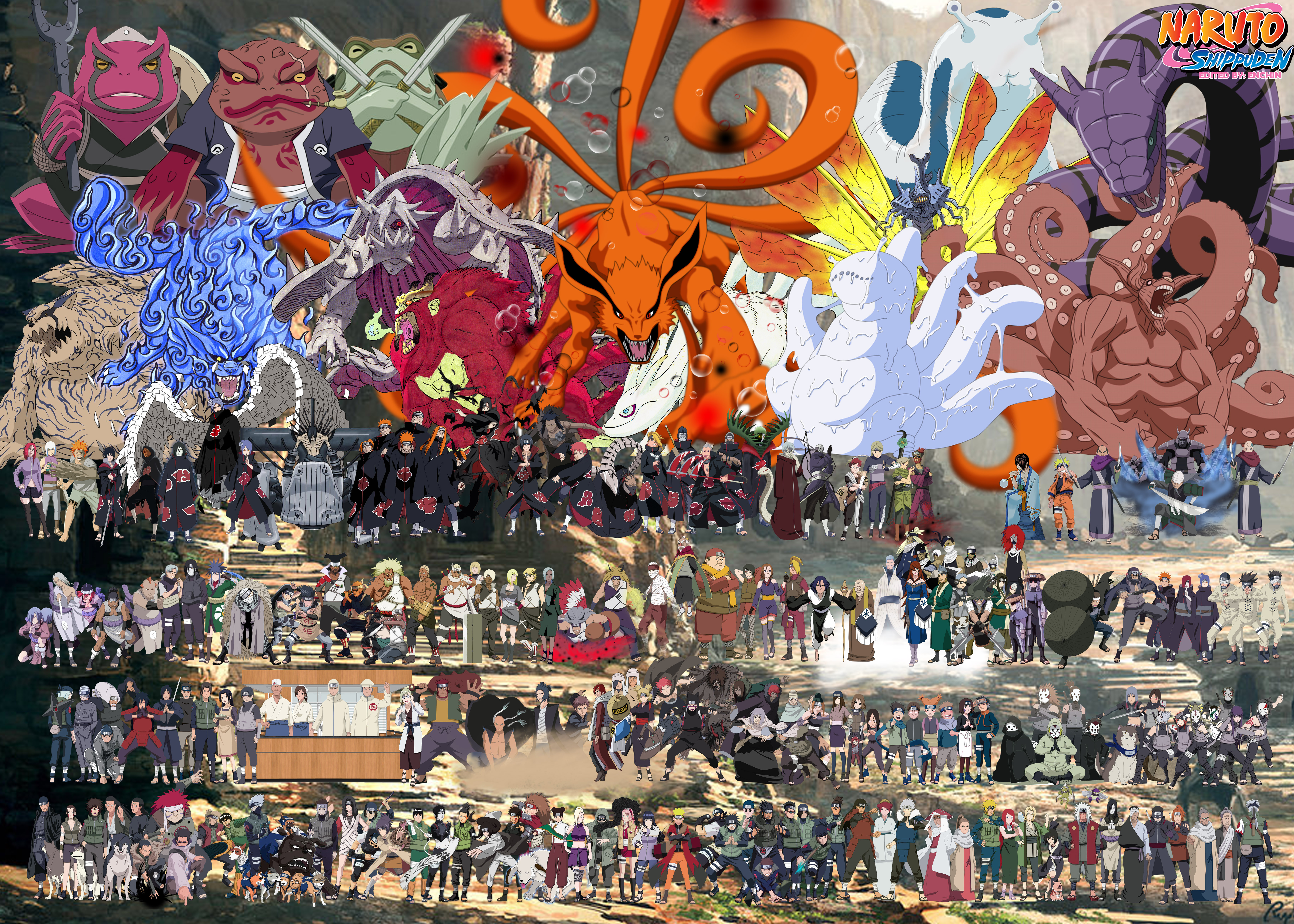 Naruto All Characters Wallpaper Hd - HD Wallpaper 
