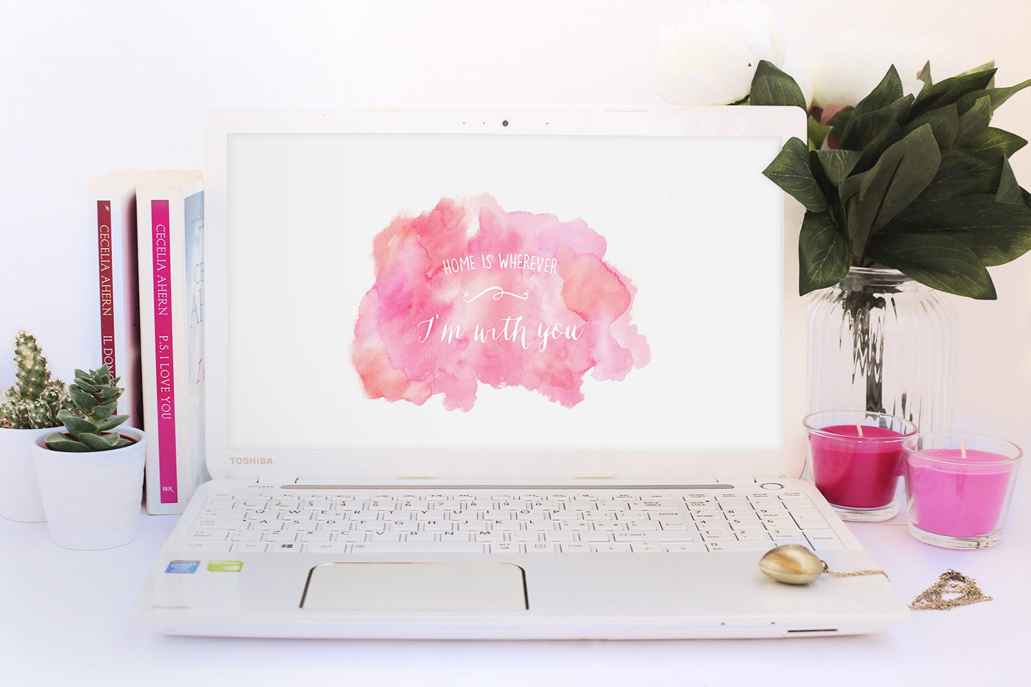 Free Watercolor Wallpaper - Desk Workspace Wallpaper September - HD Wallpaper 