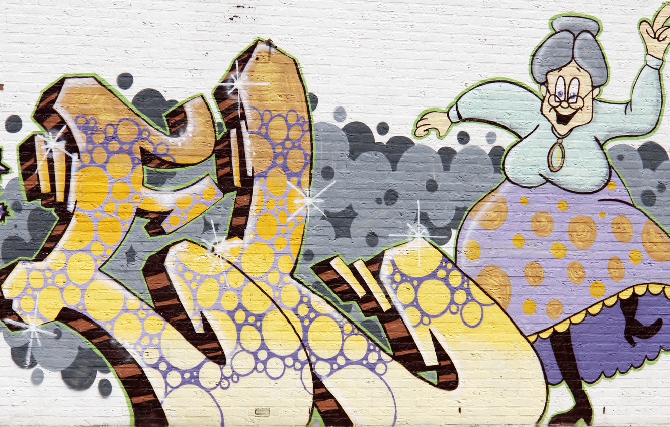 Photo Wallpaper Background, Wall, Graffiti - Graffiti - HD Wallpaper 