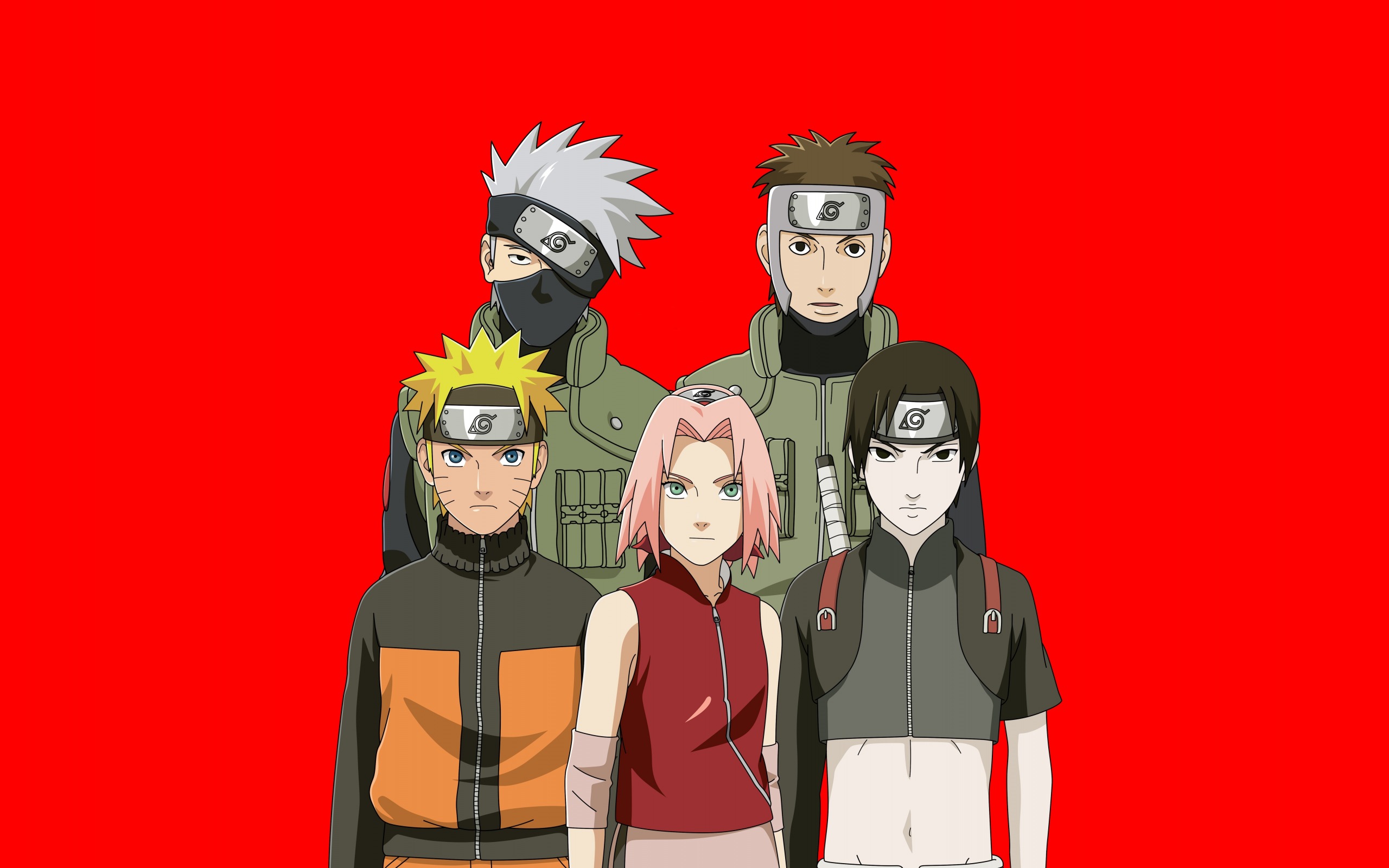Naruto, Anime, Yamato, Uzumaki Naruto, Tenzou, Anbu-ne, - Team Kakashi - HD Wallpaper 