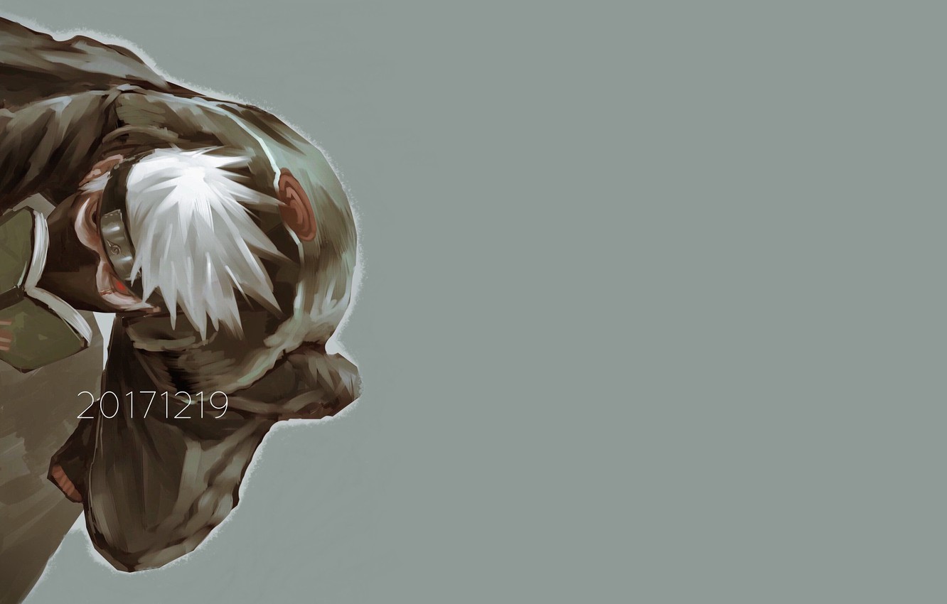 Photo Wallpaper Mask, Book, Naruto, Kakashi Hatake, - Anime - HD Wallpaper 