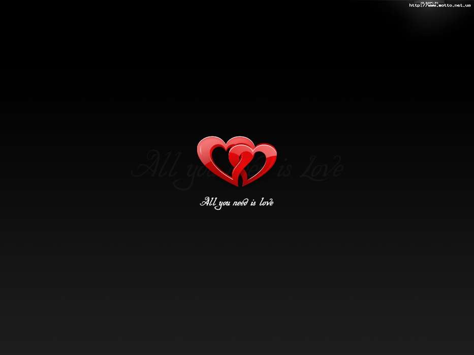 Download Mobile Wallpaper Holidays, Background, Hearts, - All You Need Is Love - HD Wallpaper 