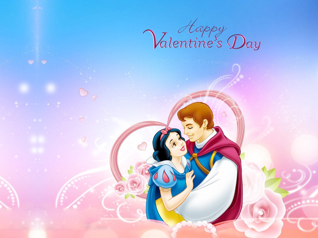 Disney Valentines Day Sweet Love Couple Wallpaper - Valentine Day Images Full Hd - HD Wallpaper 