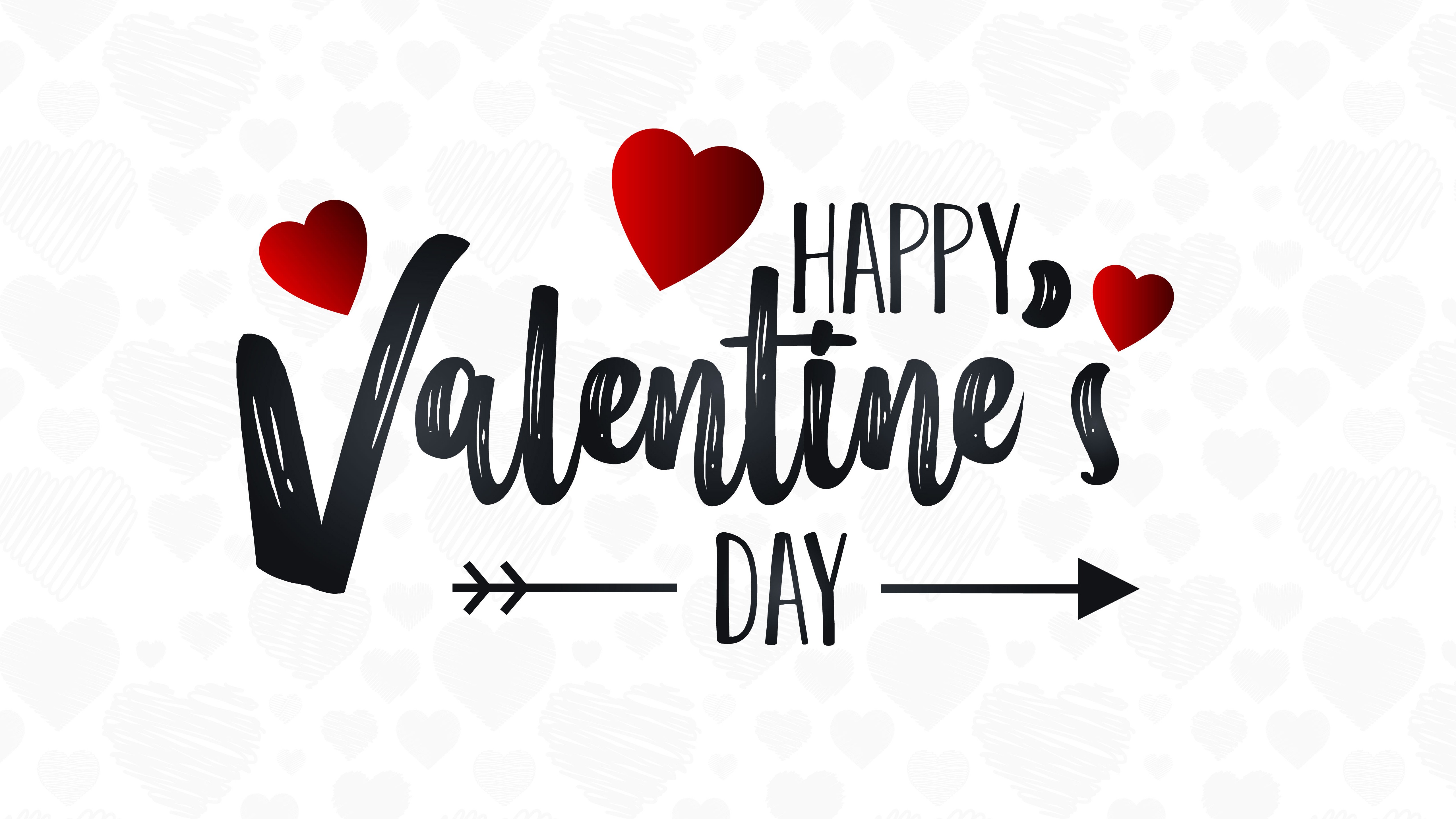 Happy Valentines Day 5k Wallpaper - Heart - HD Wallpaper 