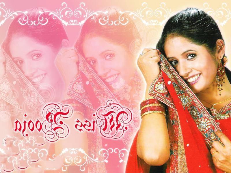 Miss Pooja In Red Suit Wallpaper Miss Pooja Wallpapers, - Marriage - HD Wallpaper 