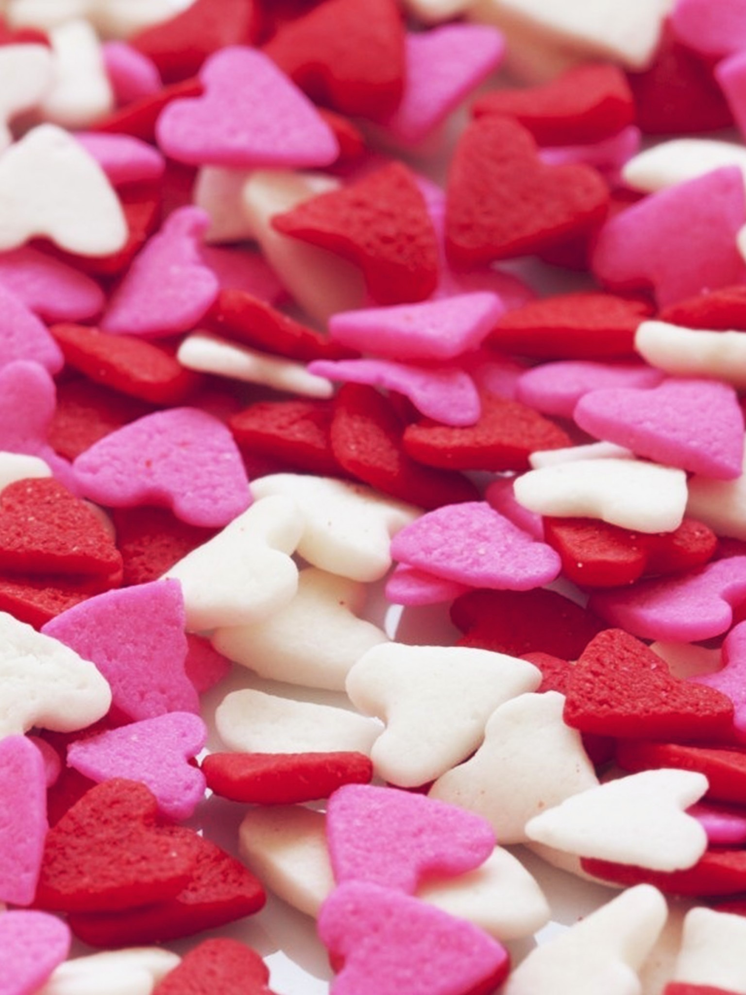 Hearts, Romantic, Candies, Valentine S Day - Iphone 8 Plus Hd Hearts - HD Wallpaper 