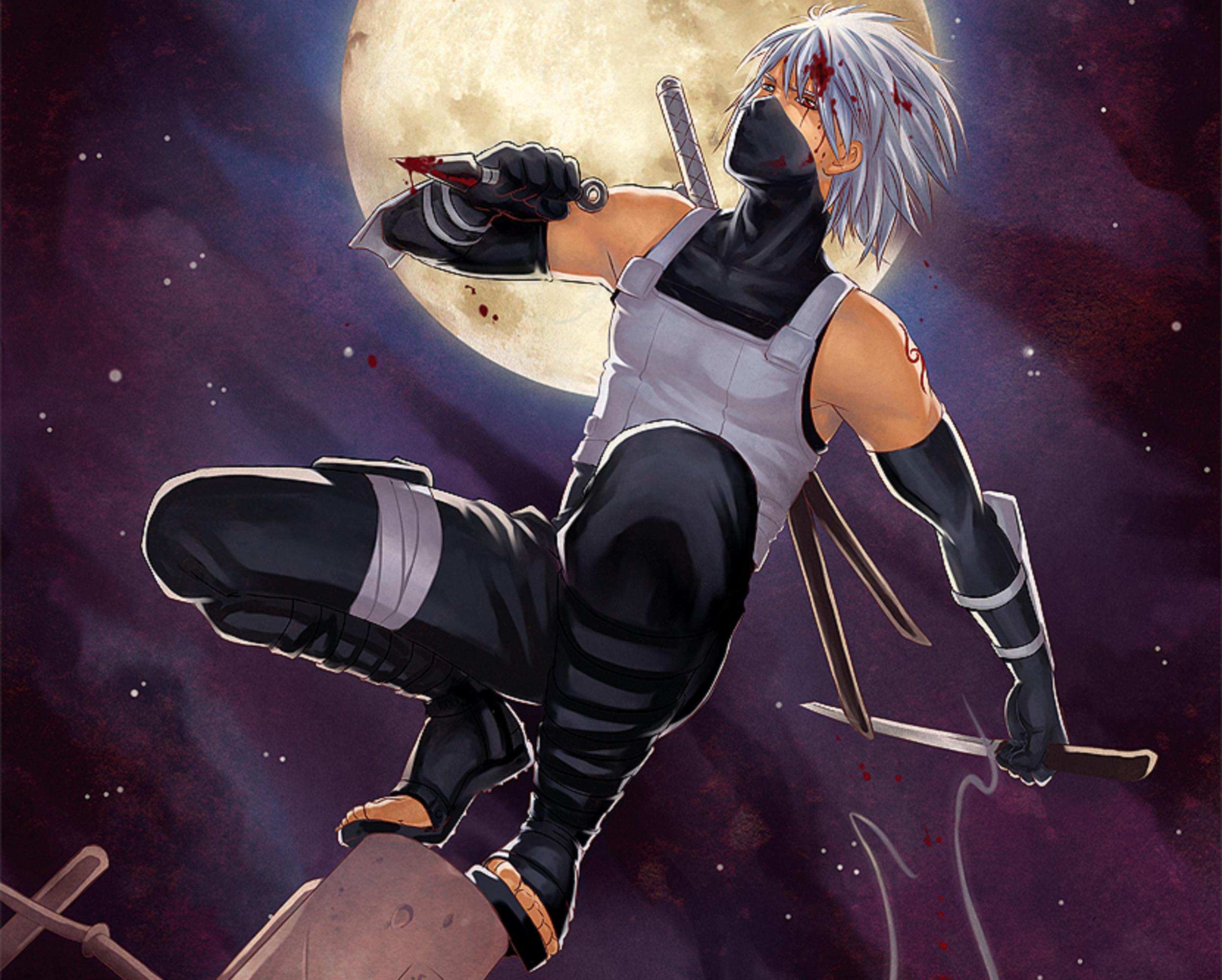 Kakashi Anbu Blood - HD Wallpaper 