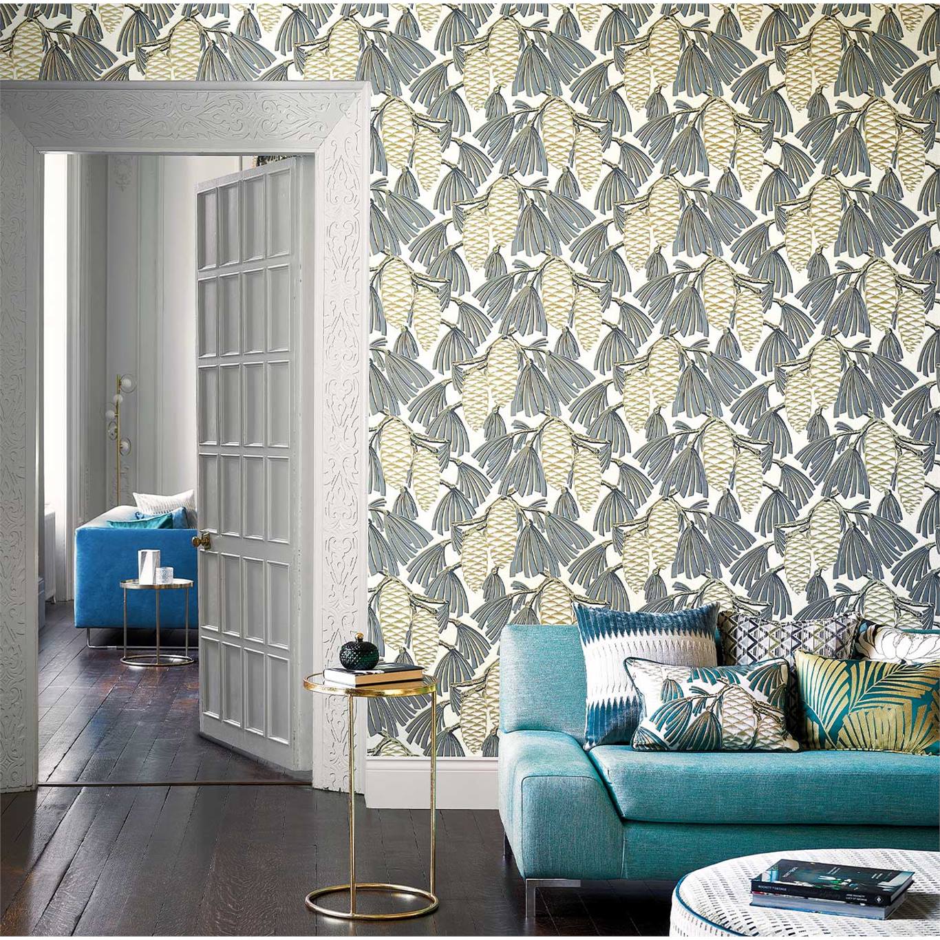 Foxley, A Wallpaper By Harlequin, Part Of The Salinas - Harlequin Foxley - HD Wallpaper 