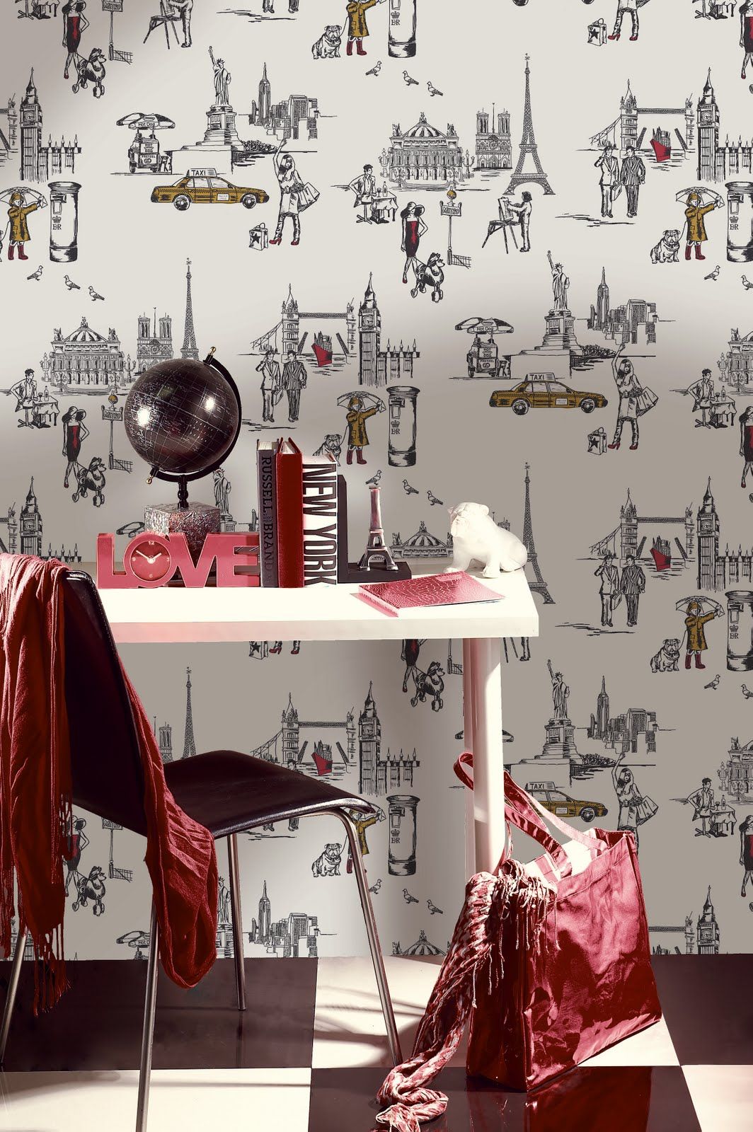 Toile De Jouy Modern Toile - HD Wallpaper 