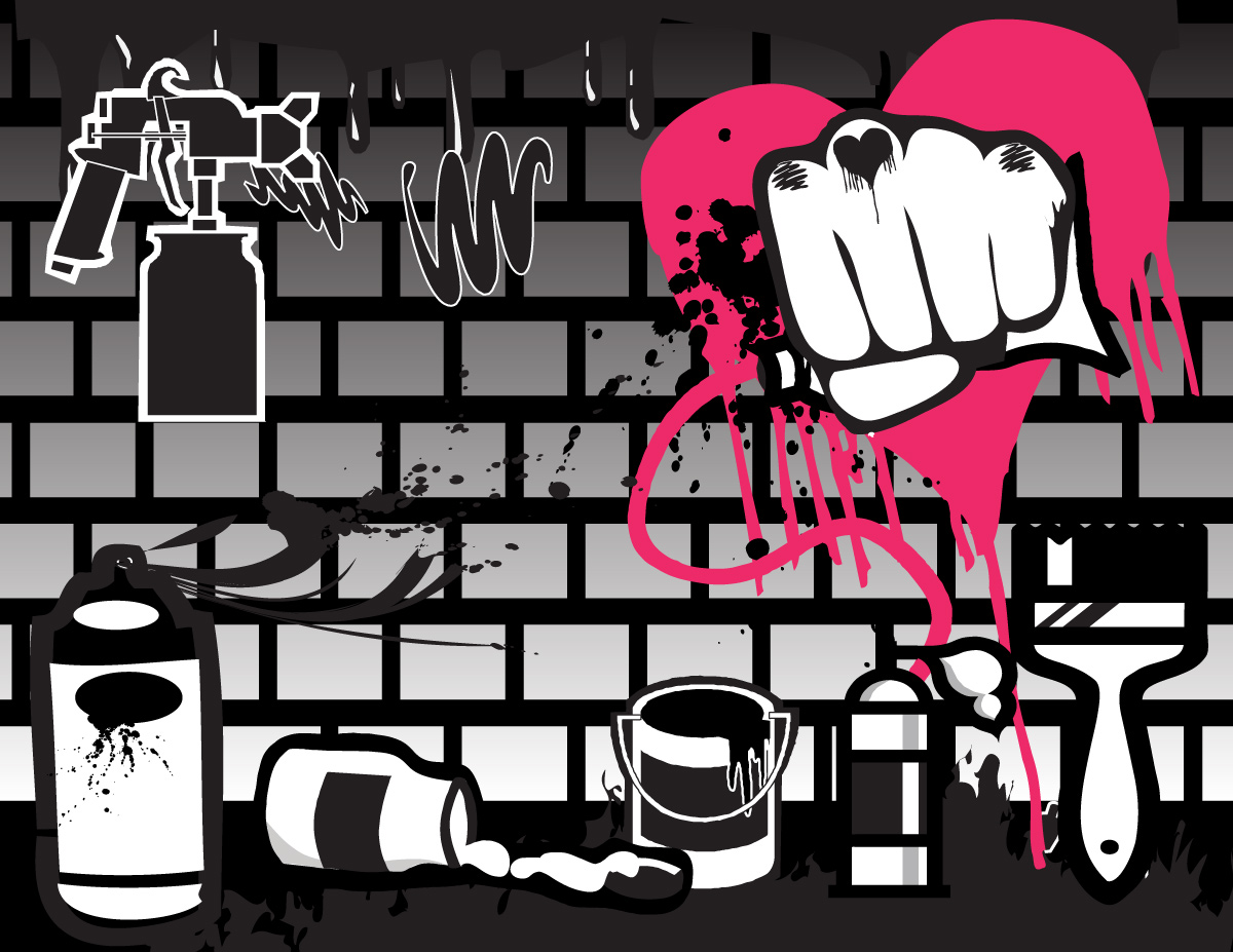 Background Of Graffiti Art - HD Wallpaper 
