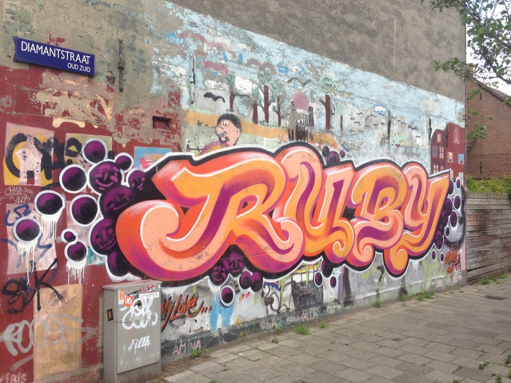 Graffiti Ruby - HD Wallpaper 