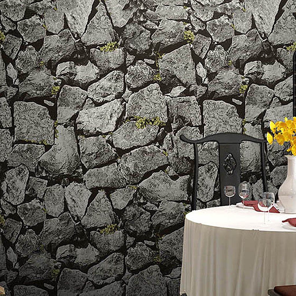 Rock Stone Wallpaper Pvc Aquarium Background - HD Wallpaper 