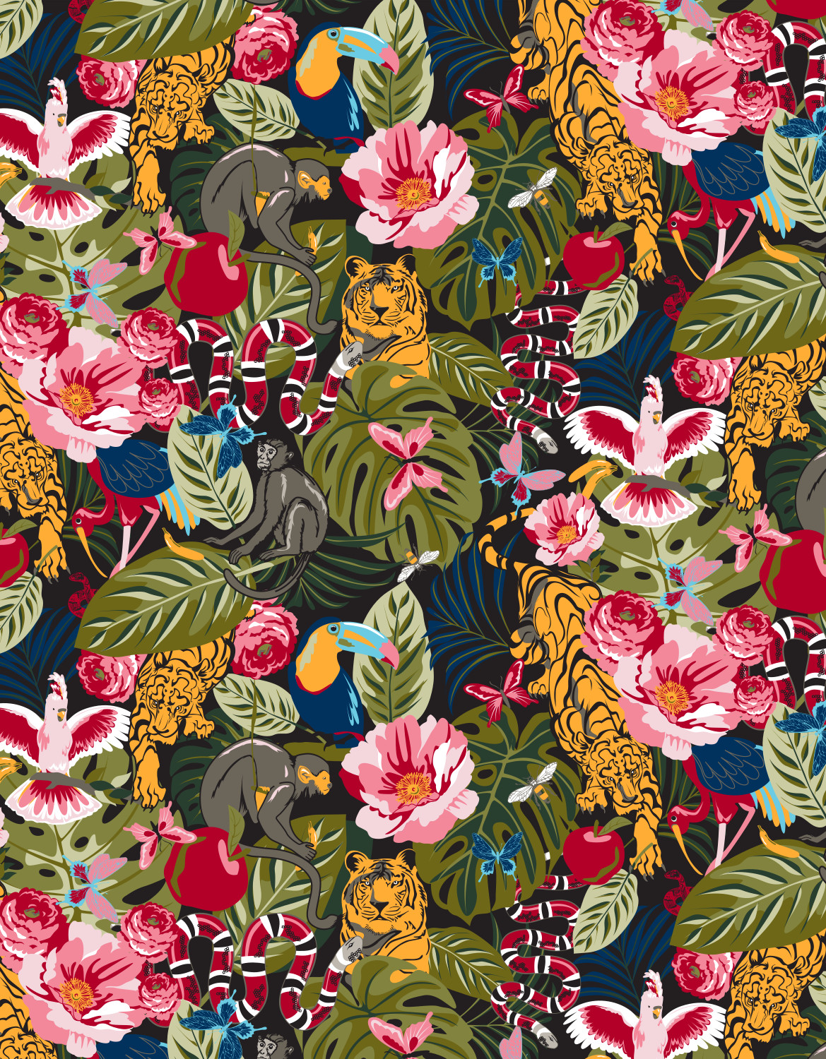 Fashionista Lou Harvey Designs Wallpaper Range - Motif - HD Wallpaper 