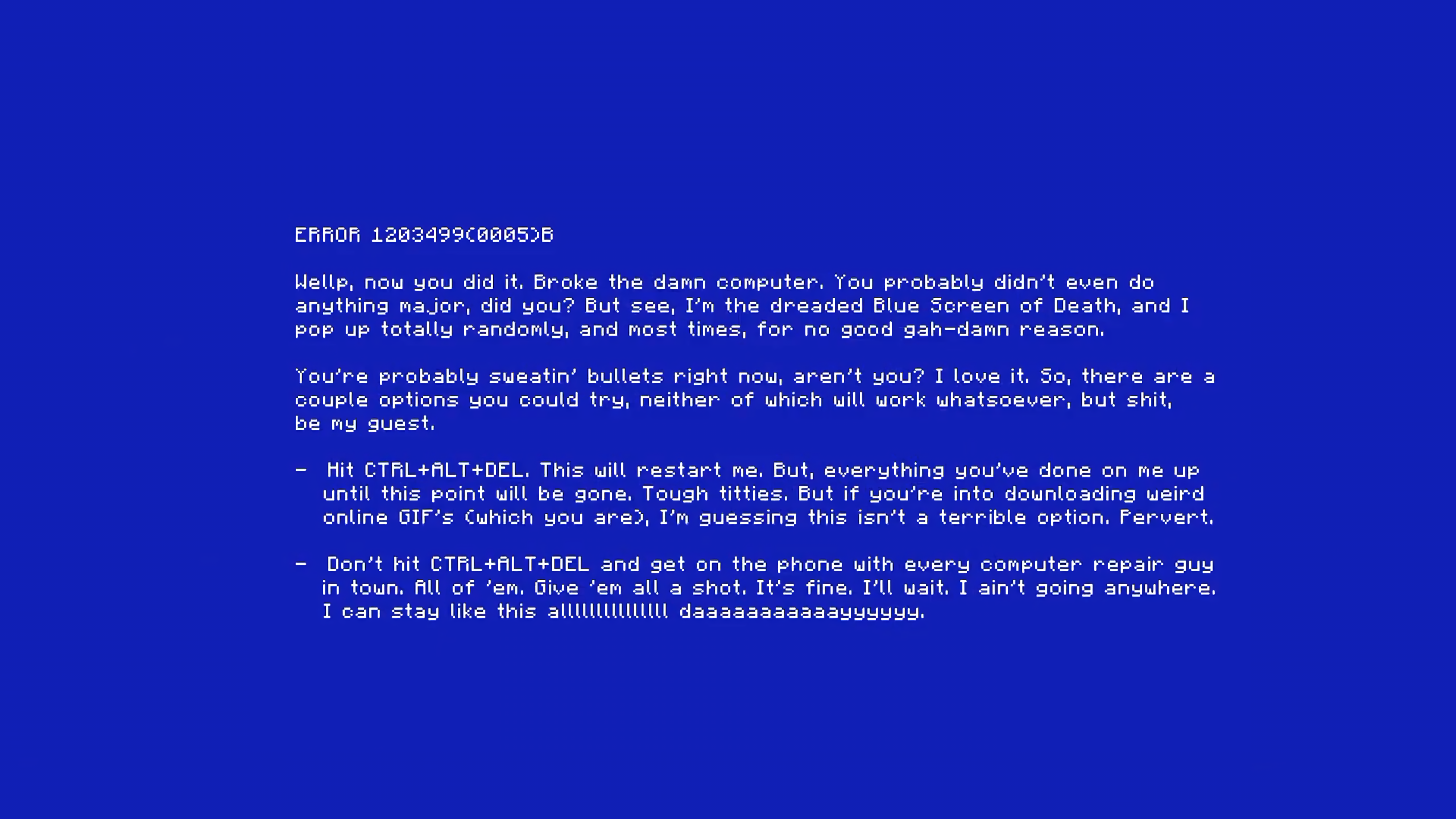 Love Death And Robots Blue Screen - HD Wallpaper 