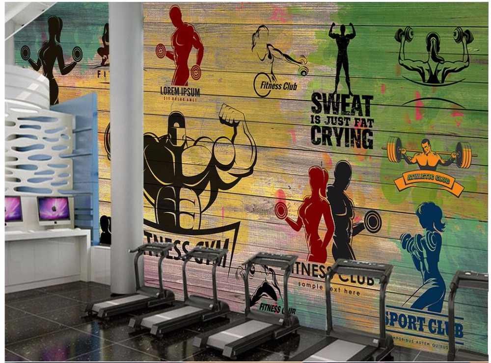 3d Room Wallpaper Custom Mural Graffiti Retro Board - Fondo De Pantalla De Gimnasio - HD Wallpaper 