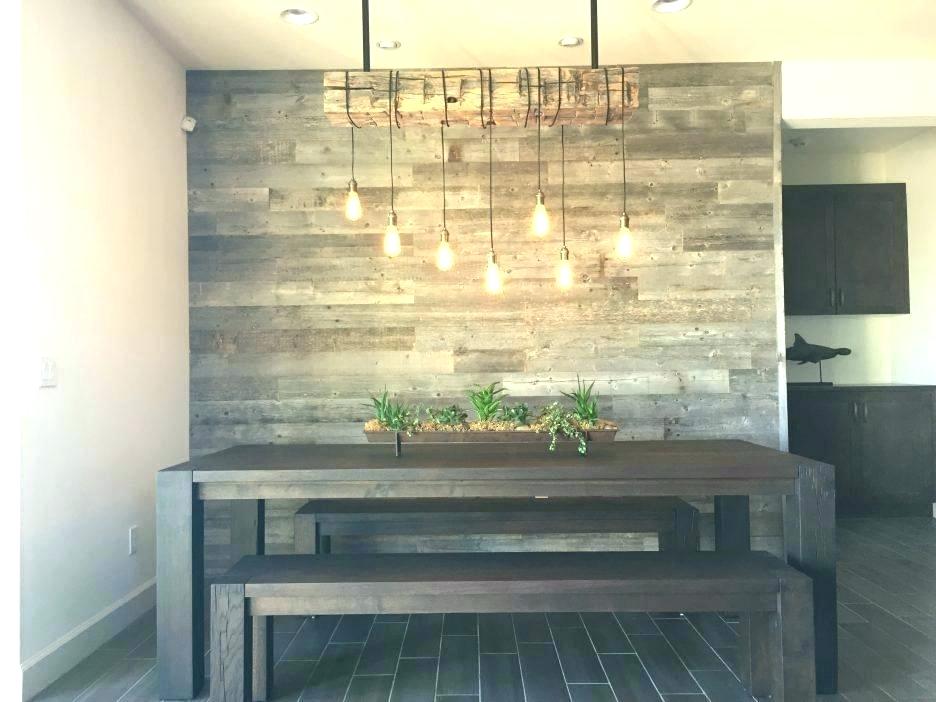 Wood Accent Wall Dining Room - HD Wallpaper 