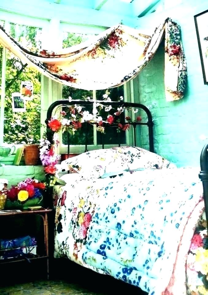 Gypsy Bedroom Decor Home Wallpaper Room Small Decoration - Bohemian Vintage Colorful Bedroom - HD Wallpaper 