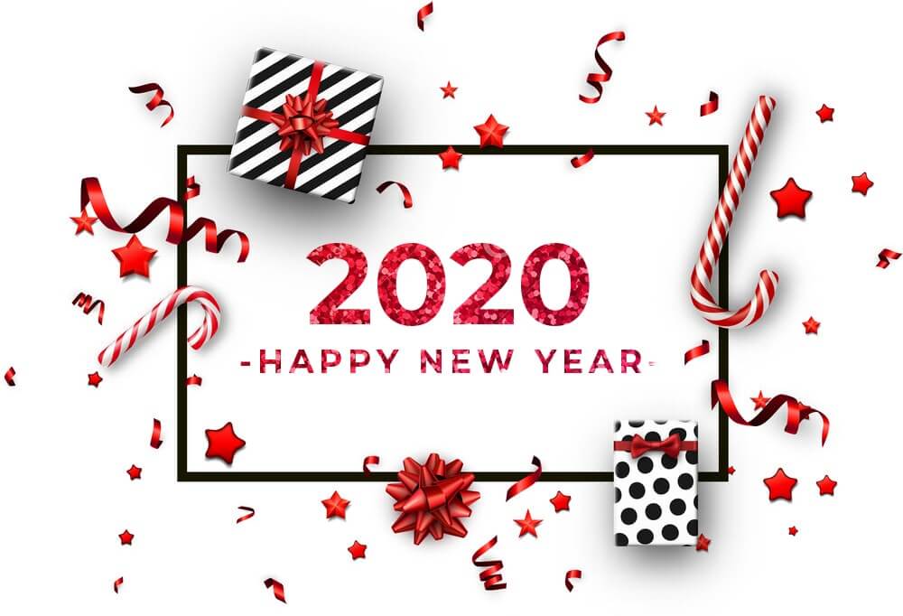 Happy New Year 2020 Desktop Wallpapers - New Year Greetings 2020 - HD Wallpaper 