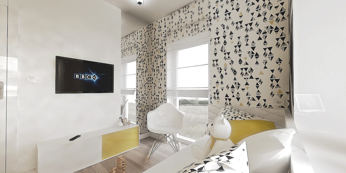 Graphic Wallpaper Interior Design Ideas - HD Wallpaper 