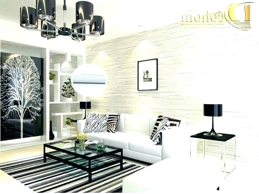Horizontal Striped Wallpaper Homebase - Designs For Living Room India - HD Wallpaper 