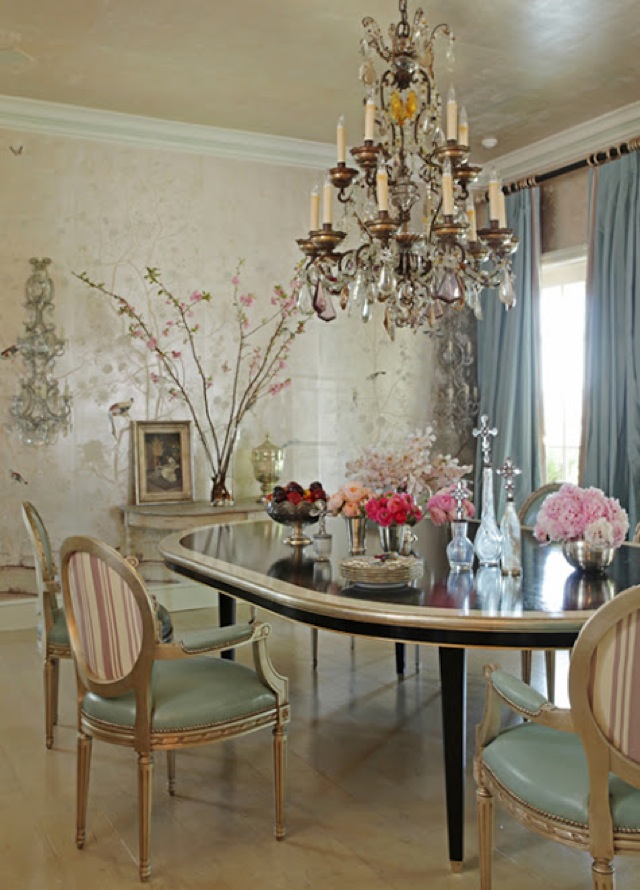 Martyn Lawrence Bullard Victorian Silver Wallpaper - Victorian Chic - HD Wallpaper 