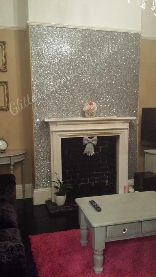 Glitter Wallpaper On Wall - HD Wallpaper 