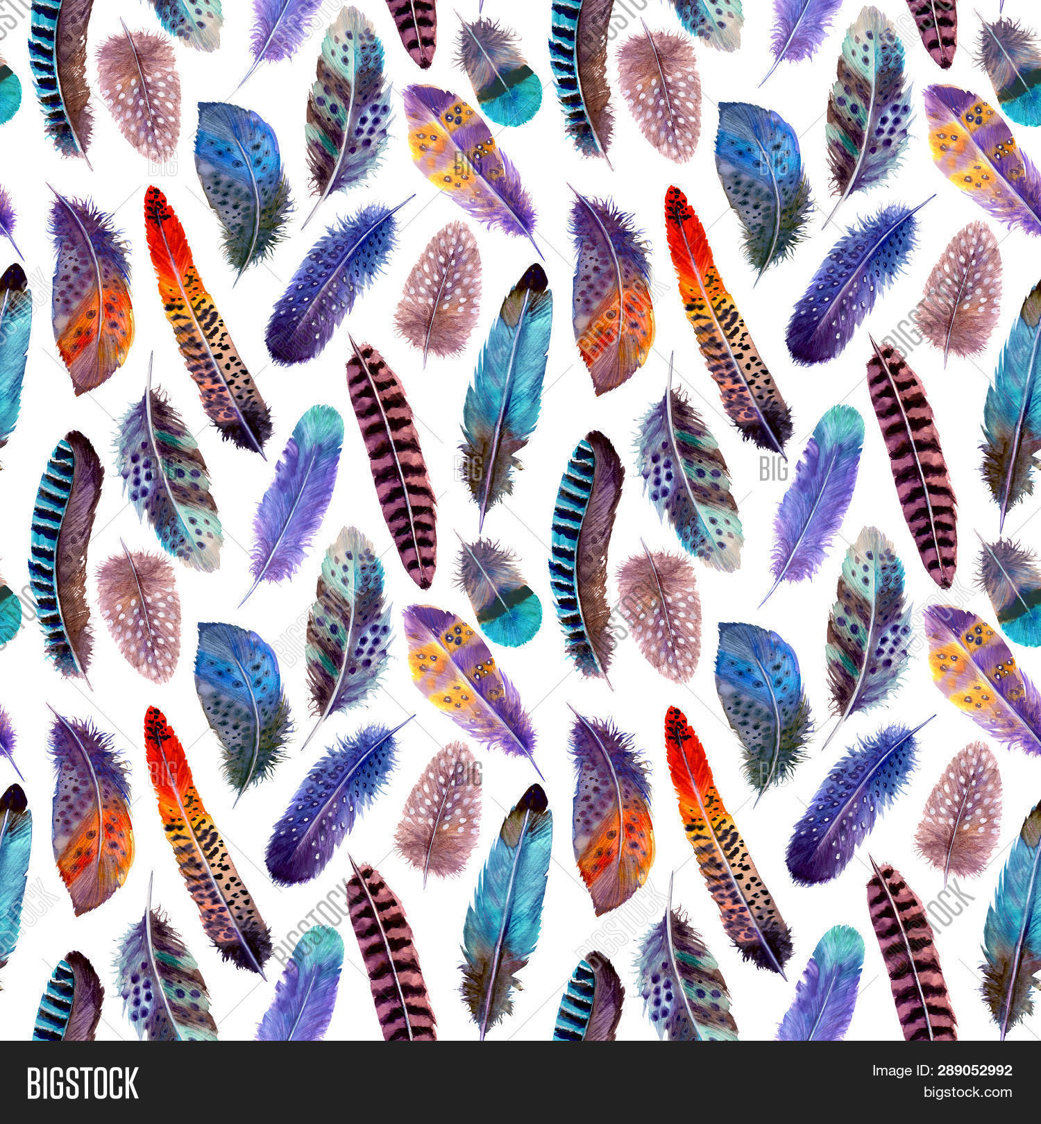 Designs On Watercolor Feathers - HD Wallpaper 