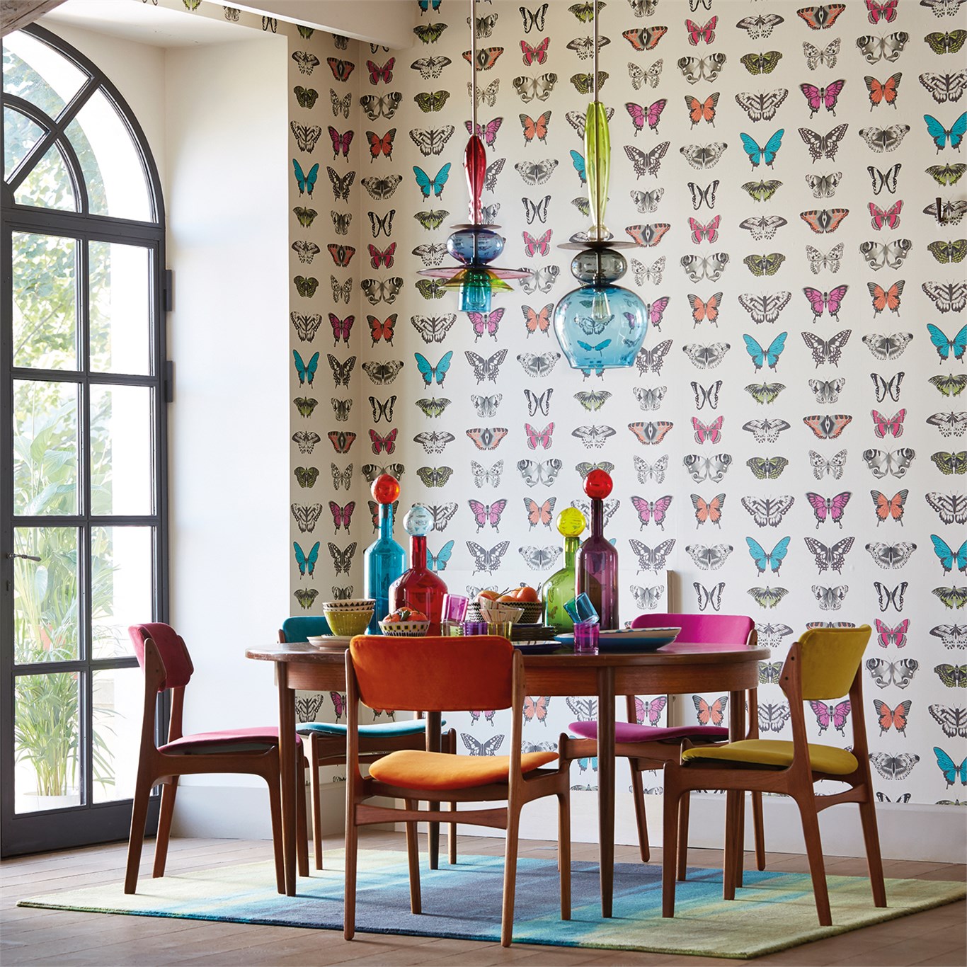 Papilio, A Wallpaper By Harlequin, Part Of The Amazilia - Small Room With High Ceiling - HD Wallpaper 