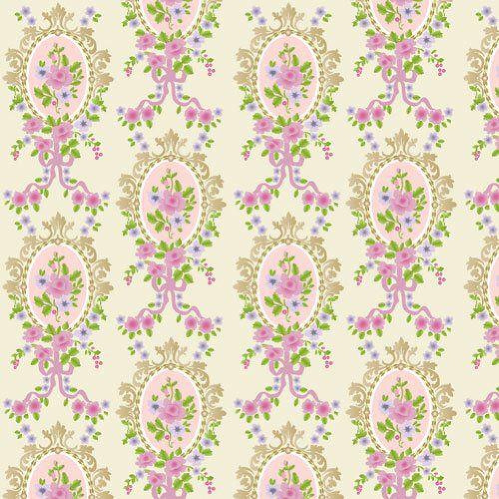 Cream Victorian Cameo Wallpaper 430 X 600mm - Wall Paper For Dolls House - HD Wallpaper 
