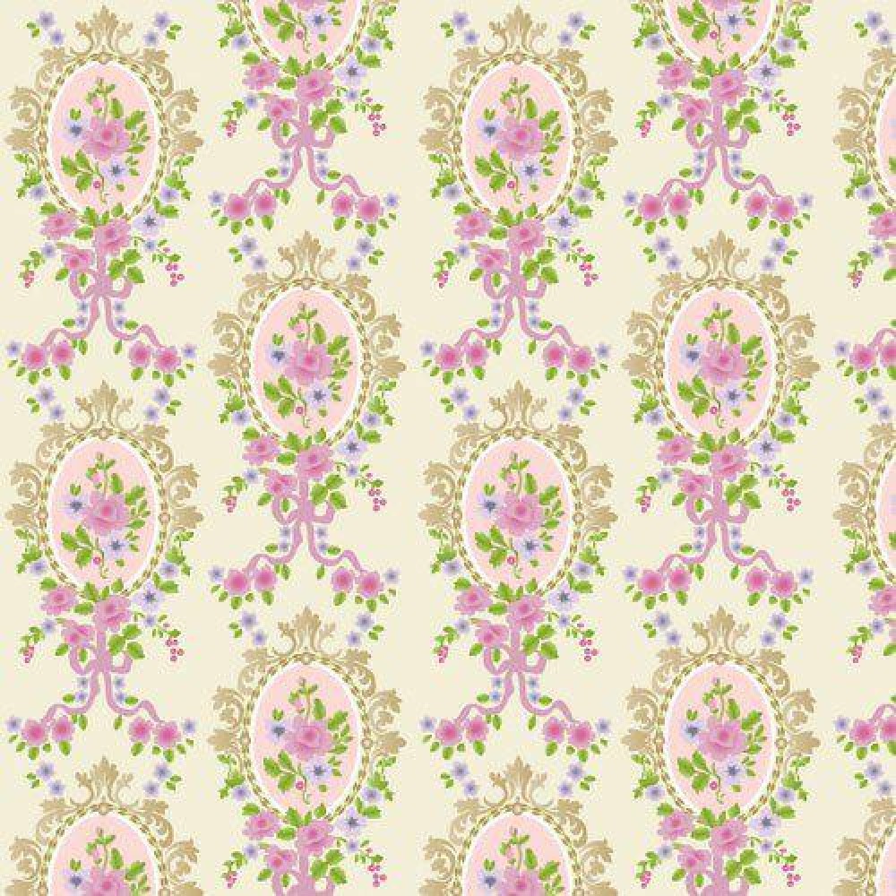Cream Victorian Cameo Wallpaper 430 X 600mm - Wall Paper For Dolls House - HD Wallpaper 